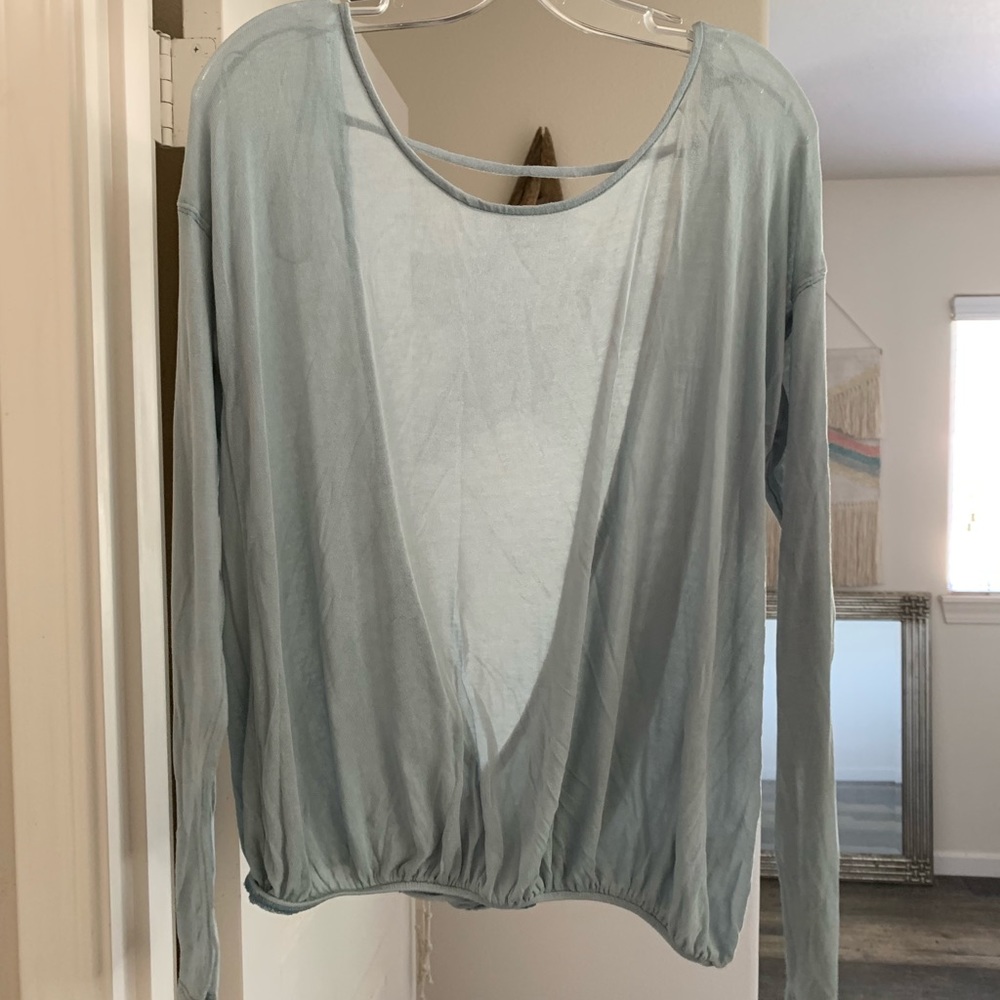Free people open back top